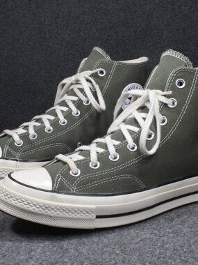 Converse Chuck 70 Vintage Canvas Hi Top Olive Green Egret Mens Size 11 Womens 13